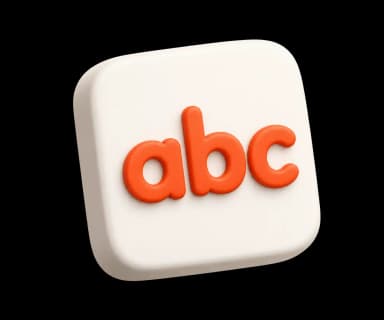 Lowercase abc input tile