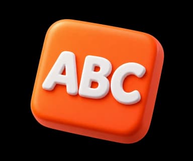 Uppercase ABC result tile